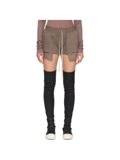Rick Owens DRKSHDW Taupe Tower Fog Boxer Shorts