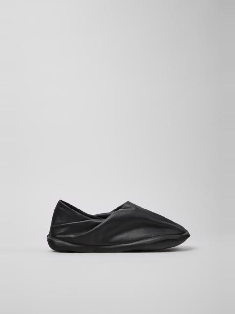 CAMPER Camper x ISSEY MIYAKE - Peu Form Black Leather Moccasins for Men.