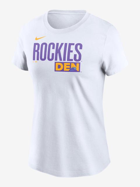 Colorado Rockies City Connect Wordmark Women's Nike MLB T-Shirt