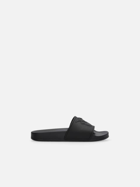 PINKO RUBBERIZED SLIPPERS WITH LOVE BIRDS LOGO BAND