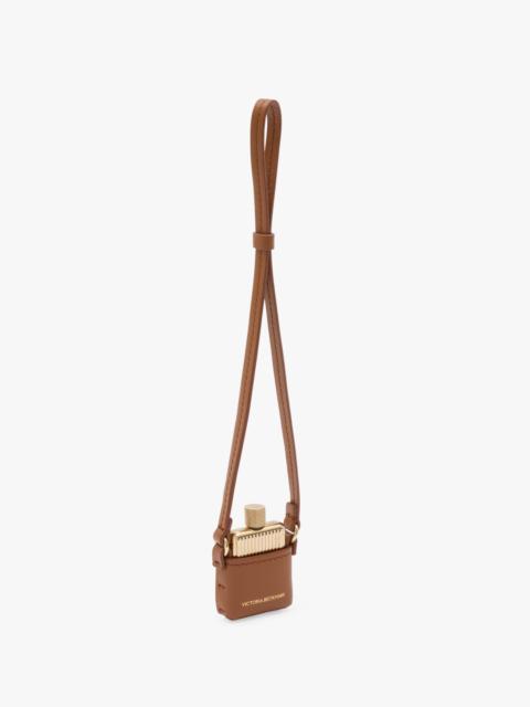 Victoria Beckham Perfume Charm In Tan Leather