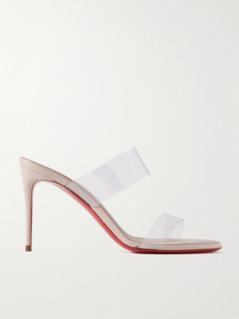 Christian Louboutin Just Loubi 85 Pvc Mules