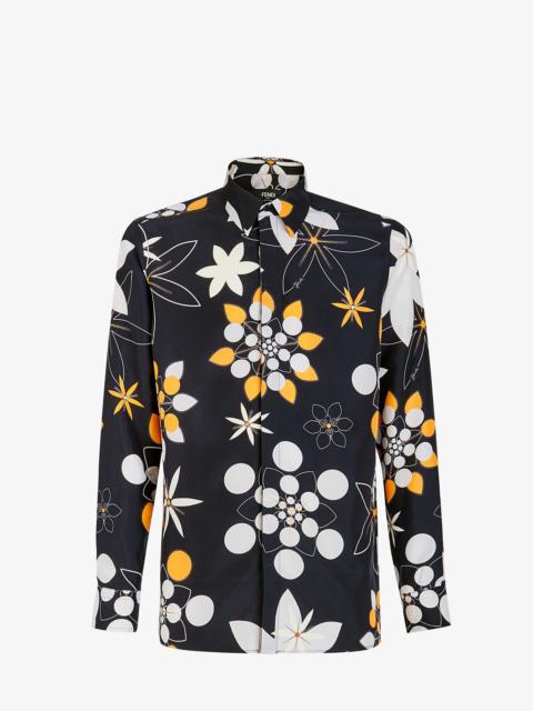 FENDI Black silk shirt