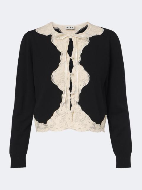 RIXO Tassia wool and cashmere cardigan