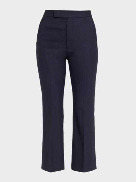 MARIA McMANUS High-Rise Straight-Leg Crop Trousers