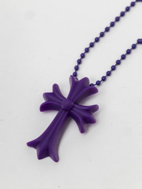Purple Resin Cross Necklace