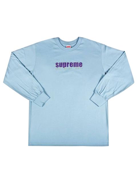 Supreme The Real Shit Long-Sleeve Tee 'Light Blue'