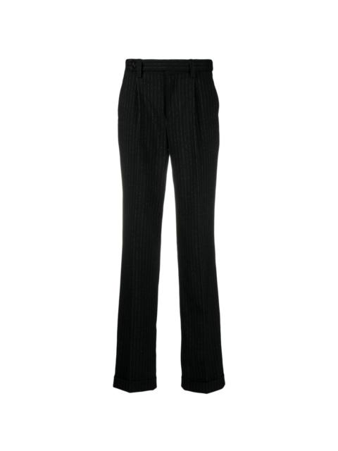 Zadig & Voltaire pinstriped pressed-crease tailored trousers
