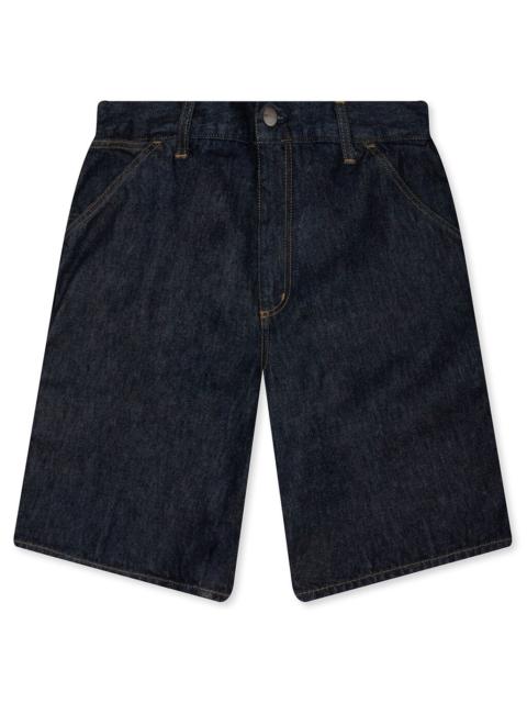 Carhartt WIP SINGLE KNEE SHORT - BLUE RINSED