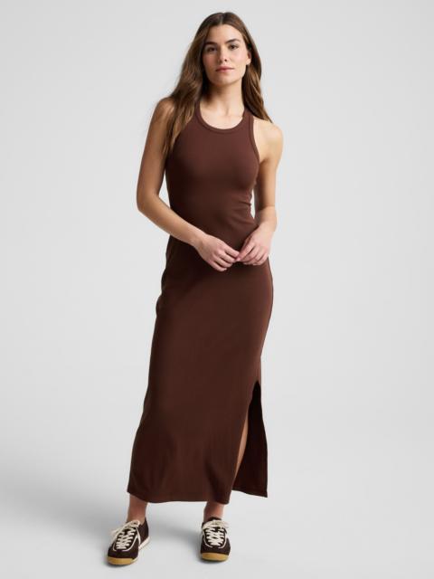 BEYOND YOGA Ribbed High Neck Maxi Dress