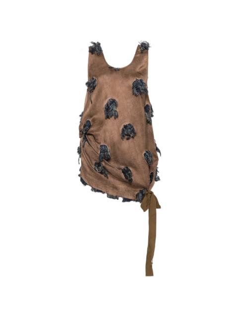UMA WANG Tara fringed-embellishment top