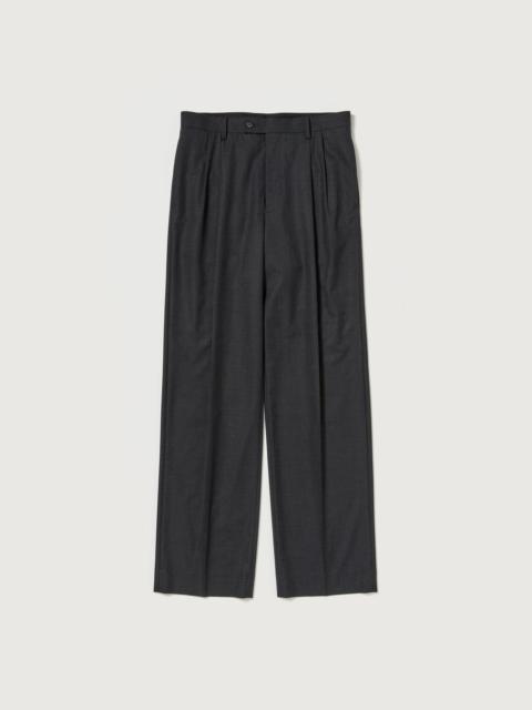 AURALEE ULTRA FINE TROPICAL WOOL TWO-TUCK SLACKS