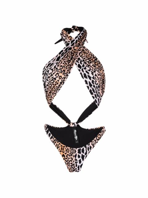Reina Olga leopard-print swimsuit