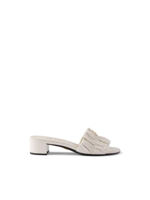 Prada matelassé nappa leather slides