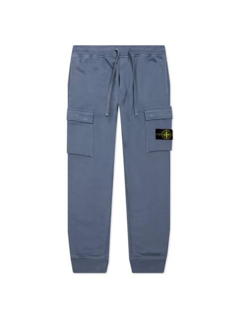 BRUSHED CARGO FLEECE PANTS - AVIO BLUE