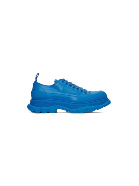 Alexander McQueen Blue Tread Slick Low Sneakers
