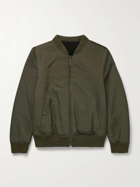 Yves Salomon Reversible Shell and Shearling Bomber Jacket