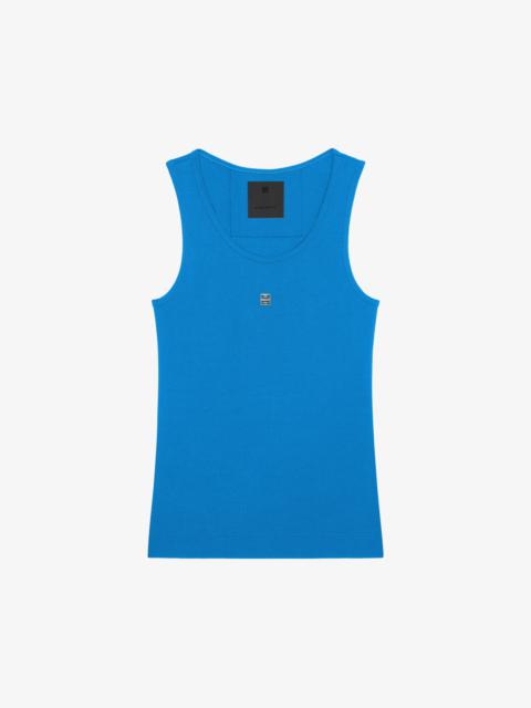 Givenchy SLIM FIT TANK TOP IN COTTON WITH 4G DETAIL