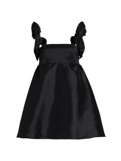 KIKA VARGAS Women's Angela Taffeta Bubble-Strap Cocktail Dress - Black