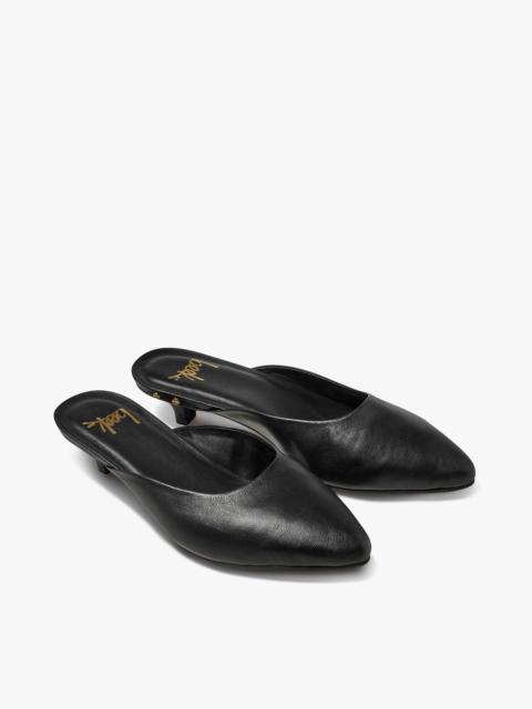 beek Dipper Leather Kitten Heel Mule