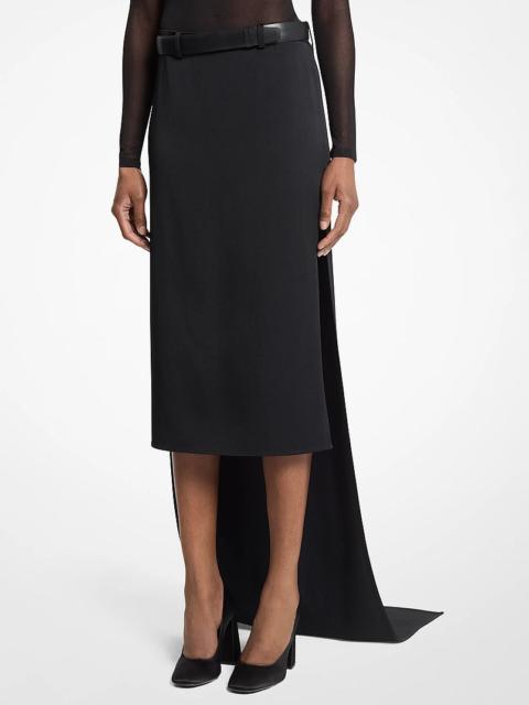MICHAEL KORS COLLECTION Satin Skirt With Train