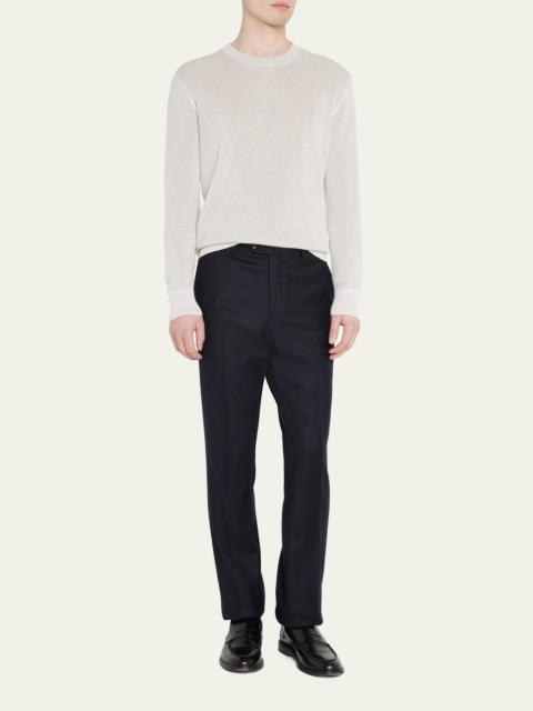 Loro Piana Men's Four-Pocket Wool-Cashmere Trousers
