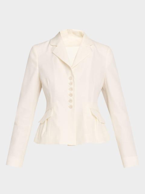 RÙADH The Blair Slim Wool-Silk Jacket