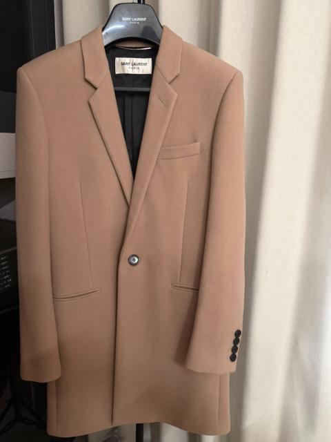 SAINT LAURENT Saint Laurent Paris FW18 Camel Color Cashmere Coat