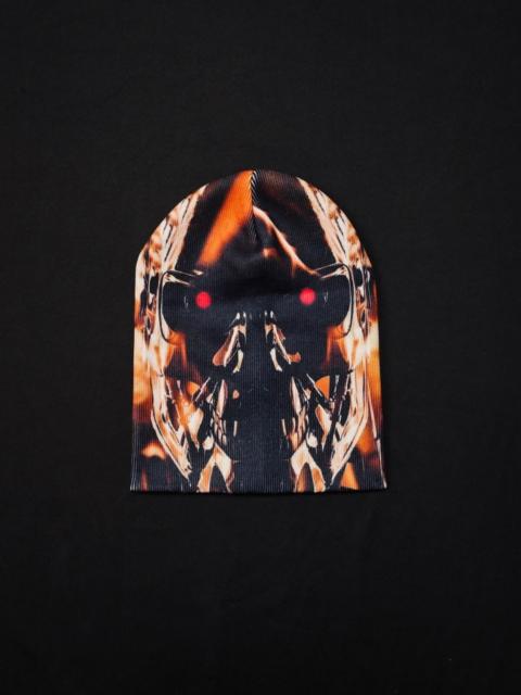 Other brands Japanese Brand - Terminator T800 Battle Damaged Beanie Flame Cyber Grunge Hat