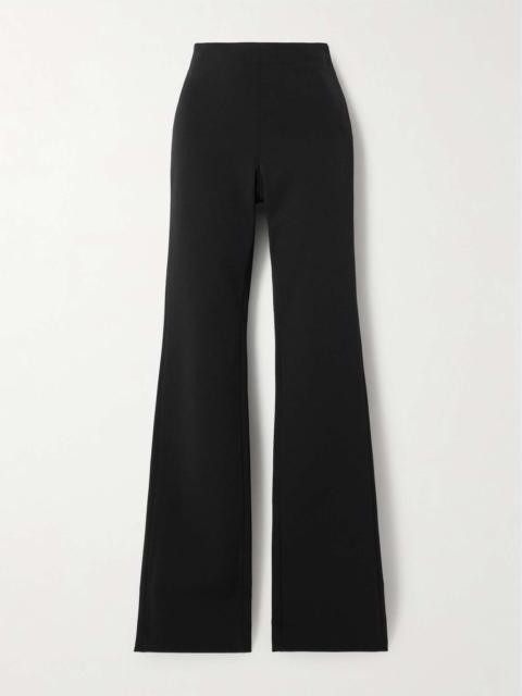 Stretch-twill flared pants