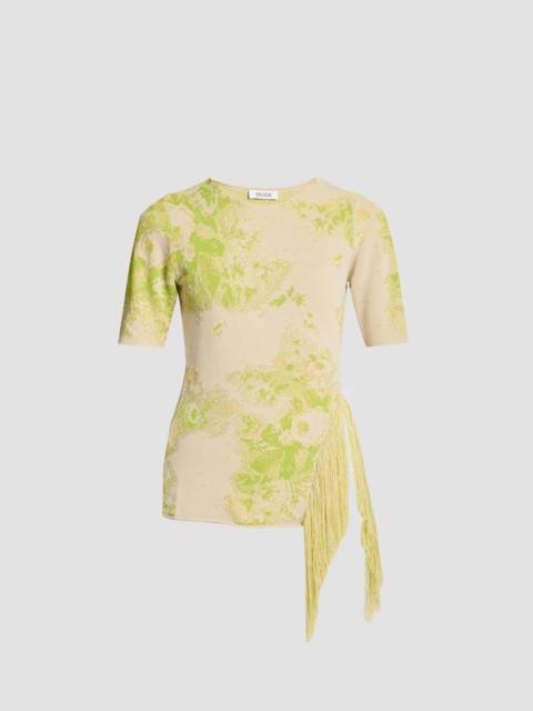 Erdem FRENCH FRAY SHORT SLEEVE KNIT TOP