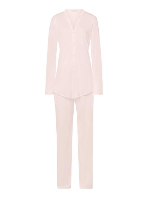 HANRO Cotton Deluxe Button Front Cotton Pajama Set