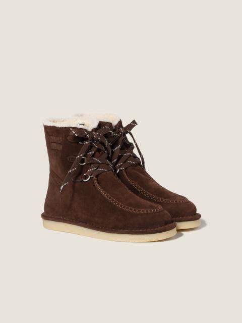 Miu Miu Suede booties