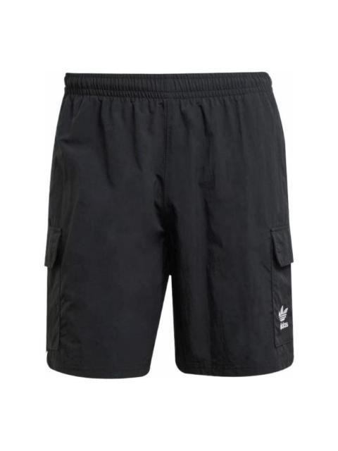 adidas adidas Trefoil Essentials Woven Cargo Shorts Asia Sizing 'Black' JD0406