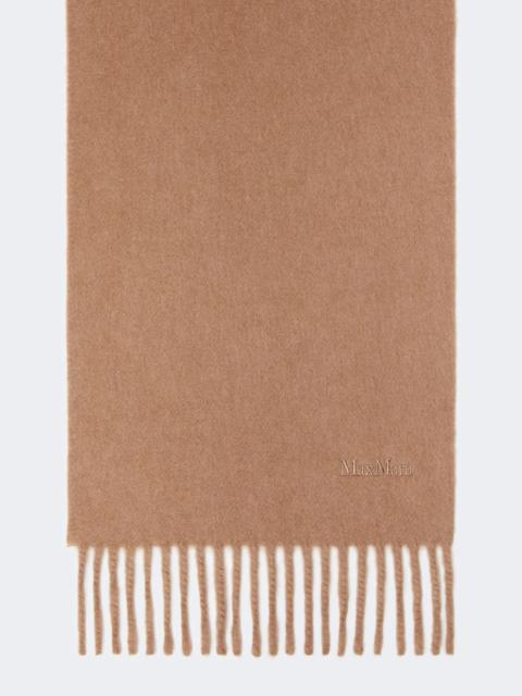 Max Mara FRAGORE Wool scarf with embroidery - CAMEL