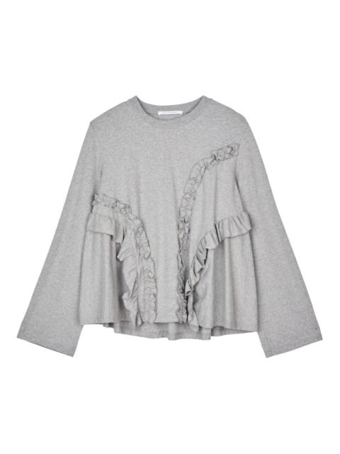 CECILIE BAHNSEN Alva ruffled-detail T-shirt
