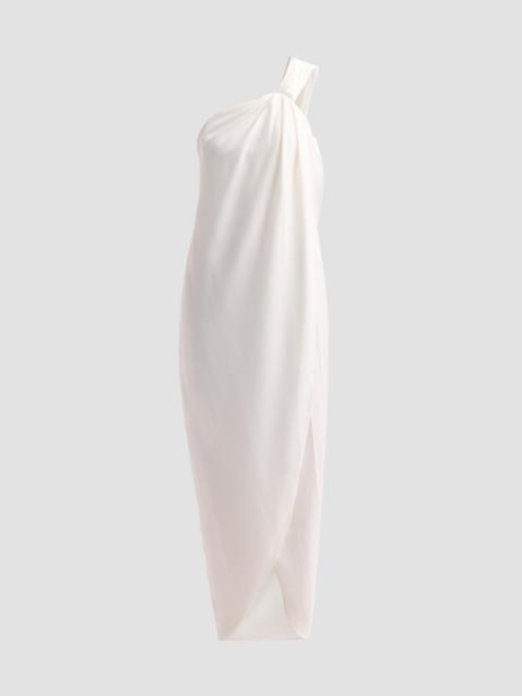 RONNY KOBO Women's Xaden Knotted One-Shoulder Maxi Dress - White