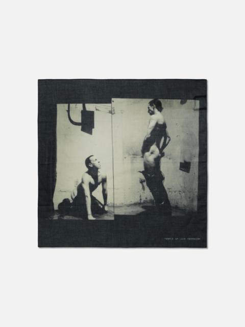 Rick Owens DRKSHDW printed logo scarf