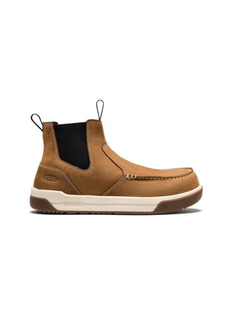 KEEN Men's Gibson Chelsea Work Boot (Carbon Toe)