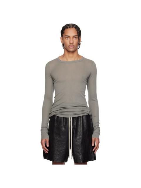 Rick Owens Gray Temple Rib LS T-shirt