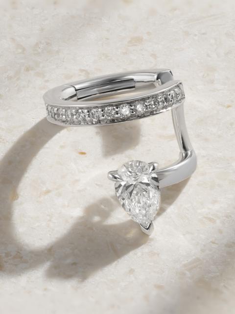 REPOSSI Serti Sur Vide 18-karat White Gold Diamond Ear Cuff