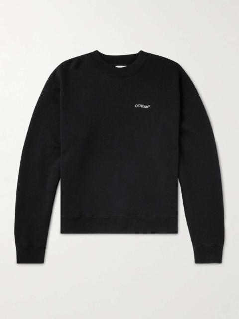Lunar Arrow Printed Cotton-Jersey Sweatshirt