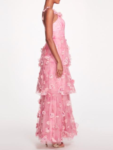 Marchesa OMBRÉ TULLE GOWN