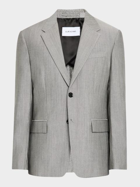 FERRAGAMO Men's Wool-Mohair Sport Coat