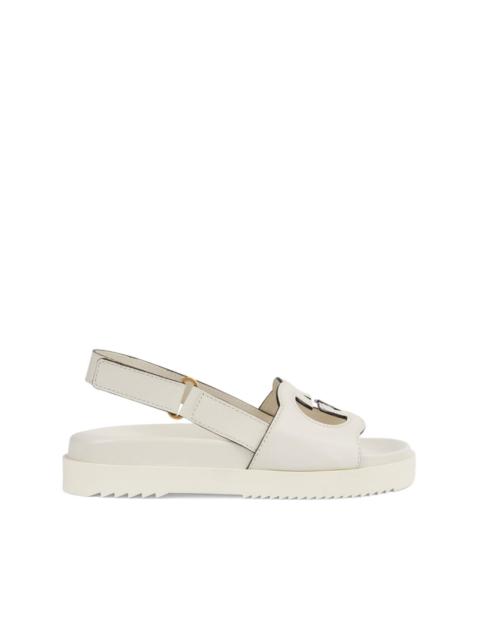 GUCCI interlocking G leather sandals