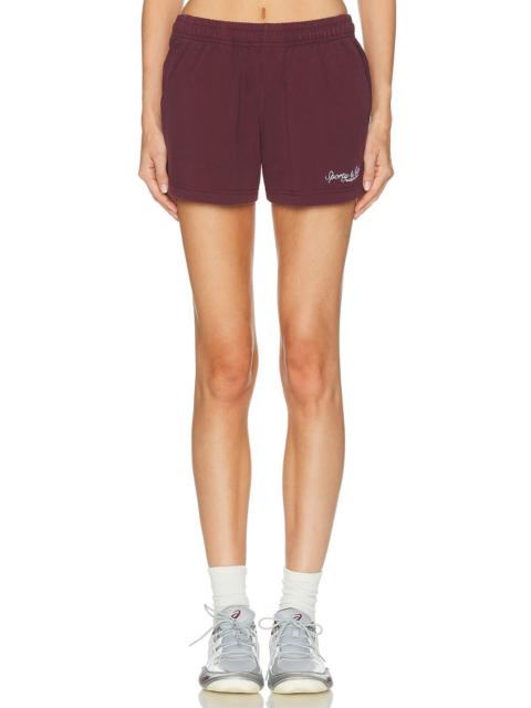 Sporty & Rich Syracuse Embroidered Disco Short
