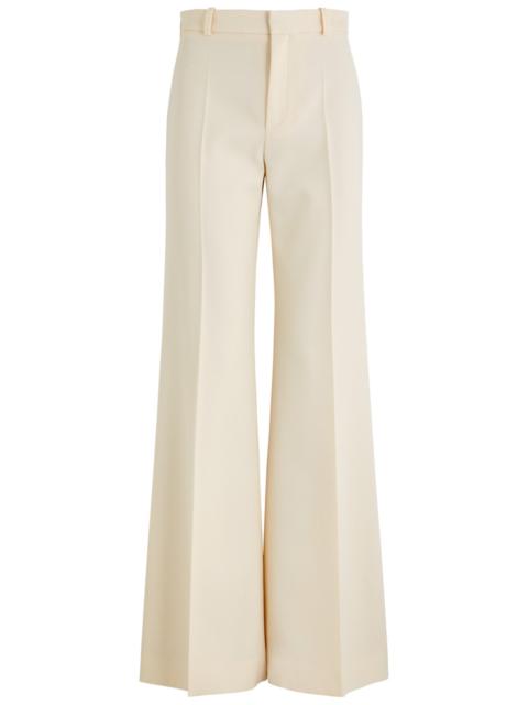 Chloé Chloe Flared-leg Wool Trousers