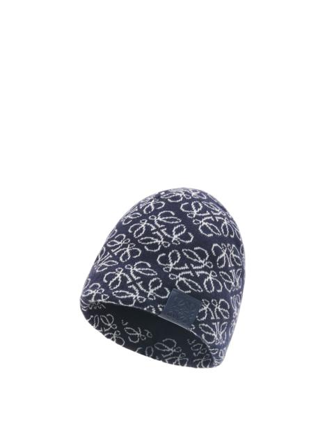 Loewe All-over Anagram beanie in wool