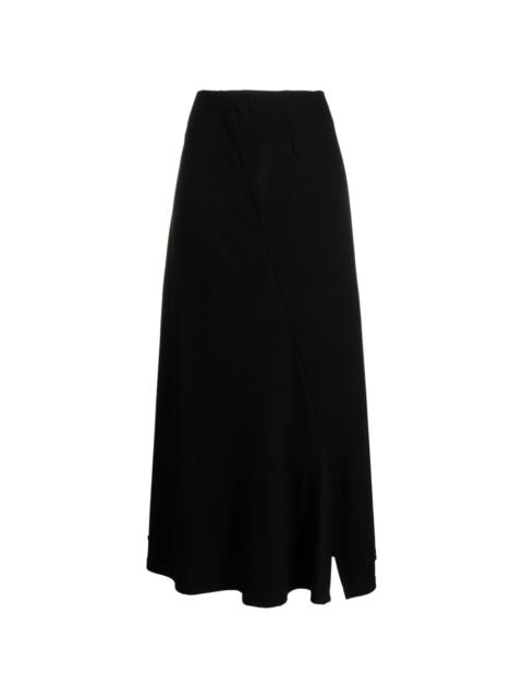 Yohji Yamamoto Luminary panelled maxi skirt