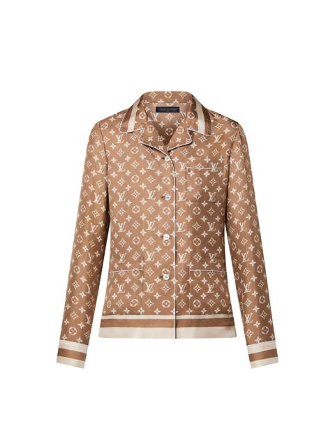 Louis Vuitton Stripe Accent Monogram Pajama Shirt